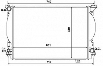 WILMINK GROUP wg1722762 -  Радиатор, охлаждение двигателя